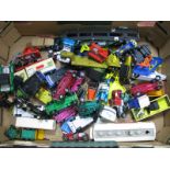 A Quantity of Diecast Model Vehicles, by Dinky, Corgi, Matchbox, all playworn.