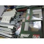 A Quantity of Kato 'N' Gauge Unitrack, points, curves, straights, etc, plus Ref. 20-806 Island