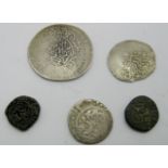 Indian Silver Coins Sultanate of Delhi Noted, XII and XIII Century, nice group of identifiable early
