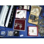 A Mixed Lot of Assorted Costume Jewellery, including a Marcasite ring, three further rings, starfish