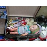 Dolls - Evergreen, Hong Kong, English examples, clothing etc, in case.