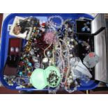 A Mixed Lot of Assorted Costume Jewellery, including bead necklaces, bracelets and various earrings,