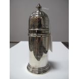 A Hallmarked Silver Sugar Caster, EBSs, London 1934, of plain cylindrical form with pierced top,