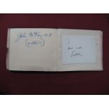 Autographs: Harold Wilson, Barbara Castle, Hugh Gaitskell, Roy Jenkins, James Callaghan, E.