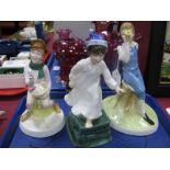 Royal Doulton Nursery Rhymes Collection Figures; Little Jack Horner, HN 3034, Little Boy Blue, HN