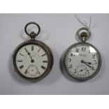 A J. G. Graves Sheffield Hallmarked Silver Cased Openface Pocketwatch, (damages); P. Orr & Sons