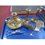 XVIII Century? Silver Hallmarked Sugar Nips, with initials A.R.E, candle snuffers, Black Forest