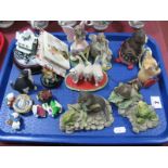 Border Fine Arts, cats by E. Boyt, Ayres, Country Artists Thomas Kinkade and other resin wares:- One