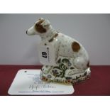 Royal Crown Derby Paperweight 'Parson Jack Russell Terrier', date code for 2007, printed marks, gold