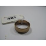 A 9ct Gold Wide Plain Wedding Band.