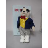 A Modern Steiff Rupert Classic Bill Badger #653636, white, 28cm high, Certified No 383, boxed.