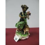 An Early XIX Century Derby Porcelain Figure 'Africa' from the Four Quarters of the Globe Series,