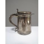 A Miniature Hallmarked Silver Lidded Tankard Trophy Cup, "Astor Challenge Cup Rifle Clubs",