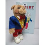 A Modern Steiff Rupert Classic Algy Pug, #653582, light brown, 30cm high, Certified No 00620,