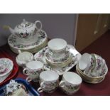 Wedgwood 'Hathaway Rose' Table China, of approximately thirty-five pieces, including teapot.