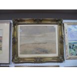 A. Poole, Moorland Landscape, watercolour, signed lower right, 34.5 x 44.5cm.