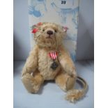 A Modern Steiff Jointed Teddy Bear Cowardly Lion, #682674 'Wizard of Oz', 2014 North American and UK