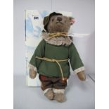 A Modern Steiff Jointed Teddy Bear Scarecrow, #682681 'The Wizard of Oz', antique carmel, 31cm high,