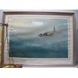 'Enemy Coast Below', limited edition colour print of 500, signed by Leonard Pearman (artist) and