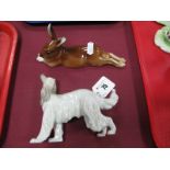 Doulton Hare, Lying Down, HN 2593, Lladro Afghan Hound B-15 J. (2)