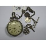 A.W.W. Co Waltham Mass; An Openface Pocketwatch, the signed dial with Roman numerals; together