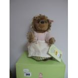 A Modern Mrs Tiggywinkle Bear by Steiff, #661822 22cm high, tag attached No 01031, boxed.