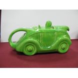 Sadler Green Racing Car Teapot, with drivers head as lid finial.