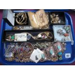 A Mixed Lot of Assorted Costume Jewellery, including clip on earrings, rings, bracelets and