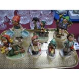 Hummel Figurines 'Mothers Darling', 'Mischief Maker', Chicken-Licken plus four others. (7)