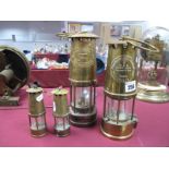 E.Thomas & Williams Ltd, Aberdare Wales, brass miners lamp No 48003, type 6, brass miners lamp,