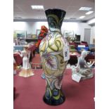 A Moorcroft Pottery Vase, of slim baluster form, painted in the Champerico pattern, designed by Sian