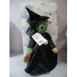 A Modern Steiff Wicked Witch of The West Jointed Teddy Bear, #682407 75th Anniversary of The