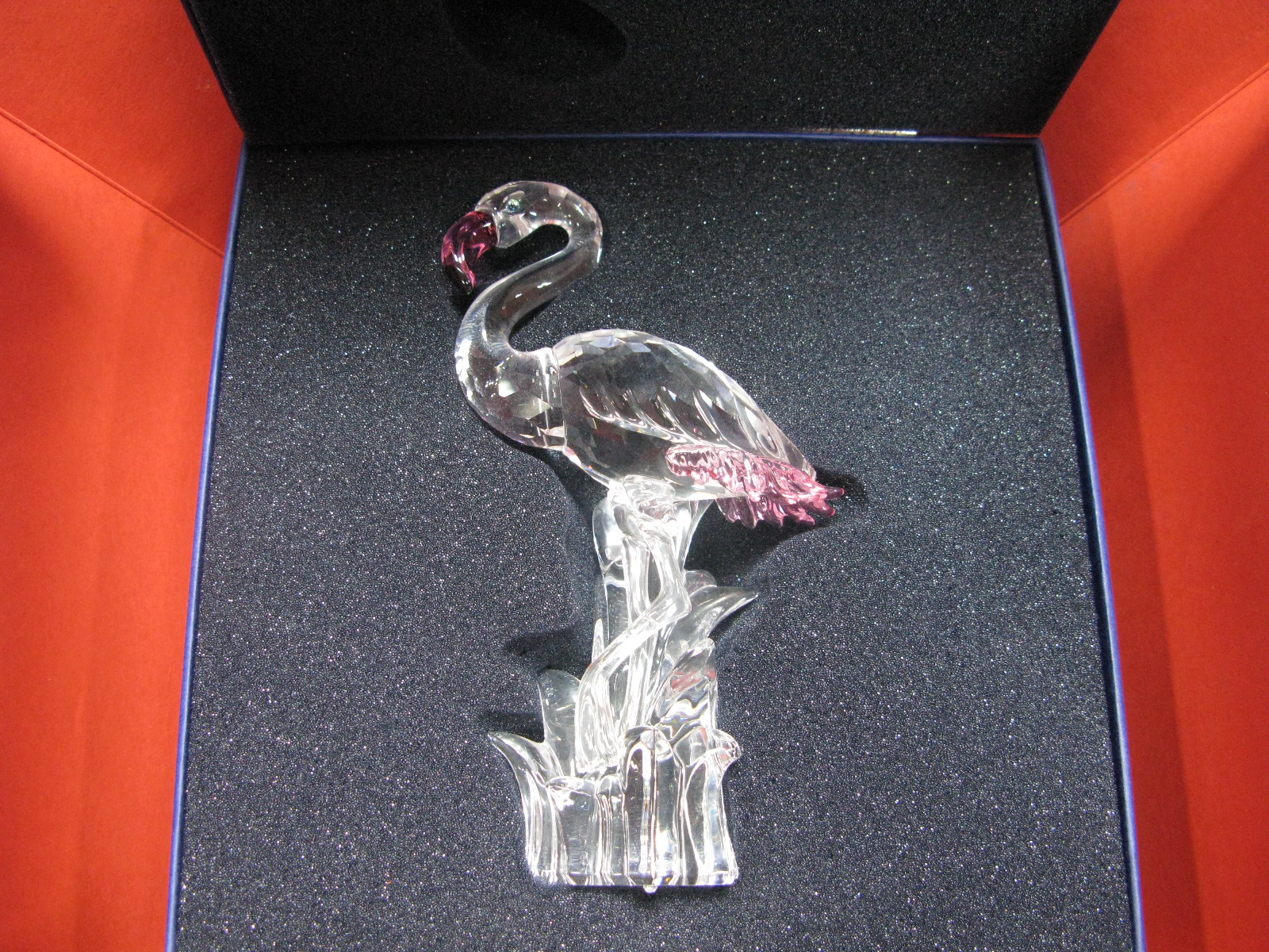 A Swarovski Crystal Flamingo, from The Feathered Beauties Collection, 15cm high (boxed).