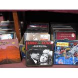 L.P.s - a collection to include Eagles, Monkees, Bee Gees, Foreigner, Rock compilations, etc:- Three