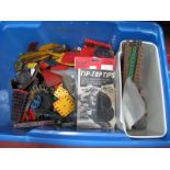 A Large Quantity of Meccano, including a wide variety of different components, playworn.