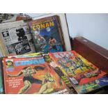 A Quantity of Conan The Barbarian Comics, (1970's and later) by Marvel; together with two Marvel