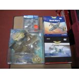 Six Diecast Model Military Aircraft by Corgi, collection armour including Corgi Battle of Britain