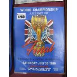1966 World Cup Final Programme, England v. West Germany, dated 30th July 1966.