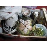 Green Glass Fruit Set, Lilliput Lane models, oval tureen, Worcester 'Evesham' table ware, etc:-