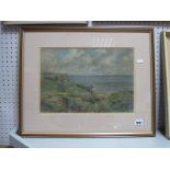 W. Skinner, Coastal Bay, Pastel, 25 x 36cm, signed.