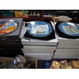 A Set of Ten Limoges 'Dec de Berry' Cabinet Plates, Edwin Knowles 'Biblical Mothers' (set of six),