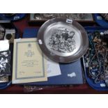 A Toye Kenning & Spencer Hallmarked Silver Limited Edition Plate, 14/400 "Mr Bob Sawyer's Mode of