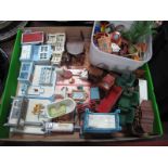 Playmobil Victorian Mansion Furniture, including kitchen items, living room, bathroom, bedroom,