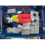 Eleven Original Boxed Robertson's Golly Figures, all footballer themes; plus a Deans Rag Doll