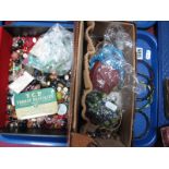 A Mixed Lot of Assorted Costume Jewellery, including glass bangles, bead necklaces, tie pins,