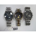 A Modern Gent's Emporio Armani Wristwatch, a gent's Michael Kors wristwatch, and another. (3)