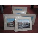 Rick (Sheffield Artist), sixteen Sheffield scene prints, all signed to mount; two others.