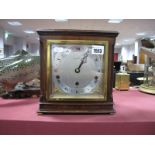 Elliott Mahogany Cased Mantel Clock, for Mappin & Webb, with Westminster chimes movement, black