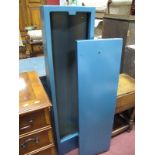 Blue Painted Gun Cabinet.