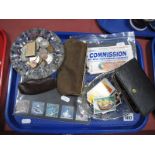 A Quantity of Coins, banknotes, stamps:- One Tray